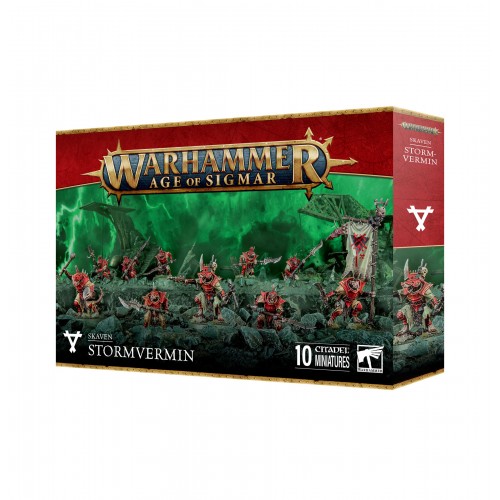 Warhammer Age of Sigmar - Skaven Stormvermin Warhammer Age of Sigmar - Skaven Stormvermin, Stand as the elite guardians of the Skaven warlords with the Stormvermin